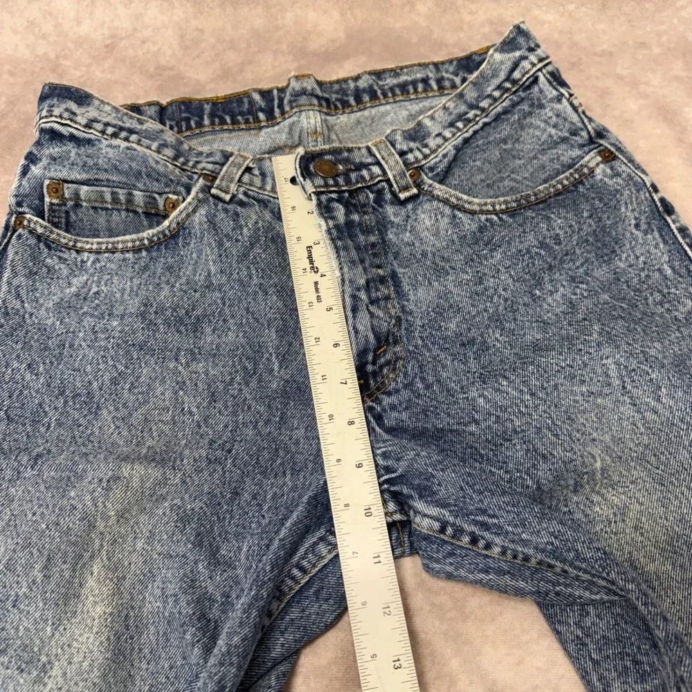 Vintage Levis 555 Relaxed Fit Acid Wash Jeans Made in USA Blue W32 L34